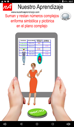 Android application Suma resta números complejo, s screenshort