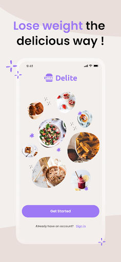Android application Delite - Meal Planner screenshort