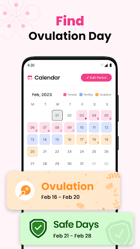 Period Tracker Ovulation Cycle screenshot 1