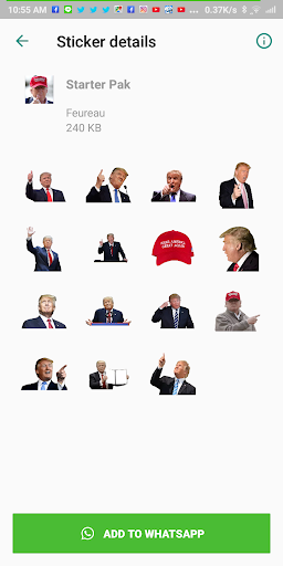 Donald Trump WAStickerApps Sti Screen 3