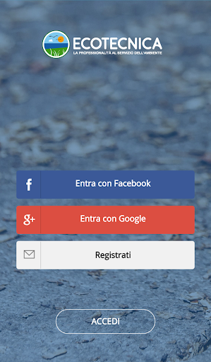 Android application Ecotecnica screenshort