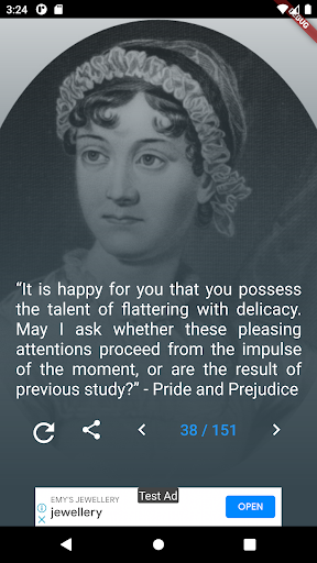 Jane Austen Book Quotes Screen 3