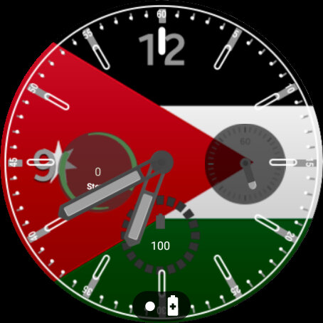 Android application Kuwait Flag Watchface screenshort