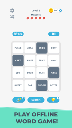 Connections Word Game screenshot 1