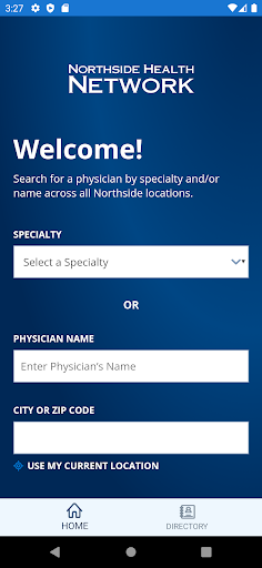 Android application Northside Health Network screenshort