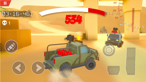 Android application Death Race Car Shooting Games screenshort