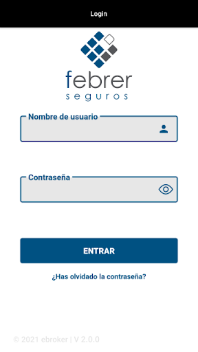 Android application Febrer Seguros screenshort