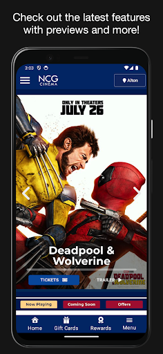 Android application NCG Cinema screenshort
