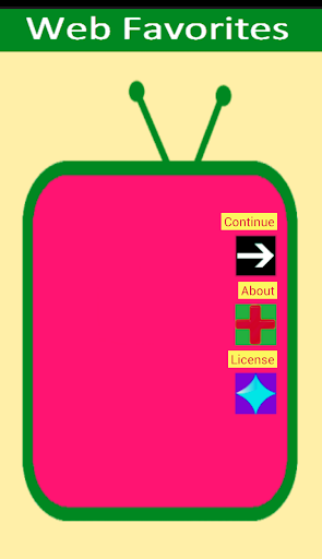 Android application Web Favorites screenshort