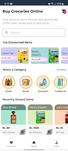 Online Store Screen 3