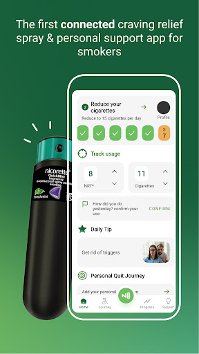 Android application NICORETTE® Stop Smoking screenshort