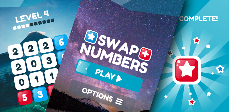 Swap numbers game - game with numbers.