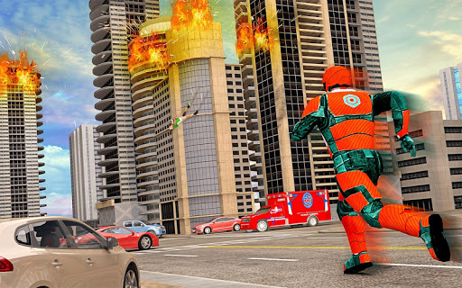 US Light Robot  Speed Hero :City Rescue Mission screenshots 5
