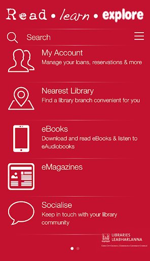 Android application Cork City Libraries screenshort