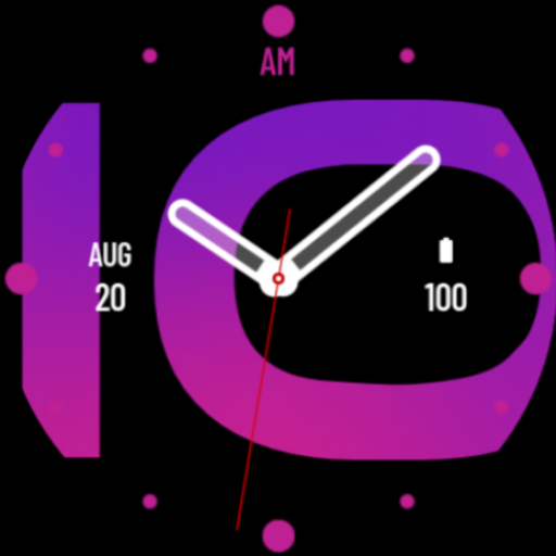 Hybrid Pink Purple Watch Face logo
