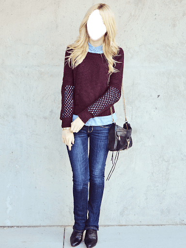 Women in Jeans Photo Frame Screen 2