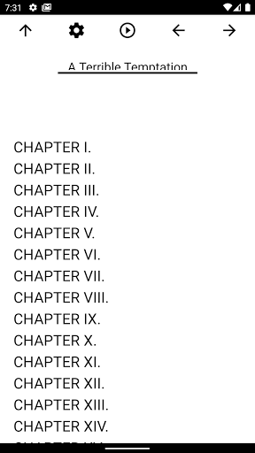 Android application Book, A Terrible Temptation screenshort
