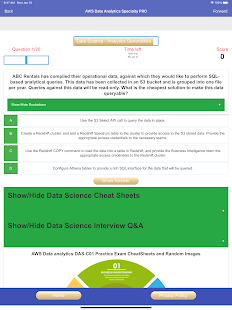 AWS Data Analytics Exam Prep Screenshot