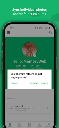 Android application MemoryWeb screenshort