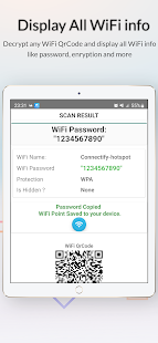 WiFi QrCode Password scanner Screenshot