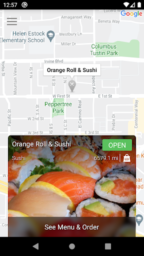 Orange Roll & Sushi Screen 2