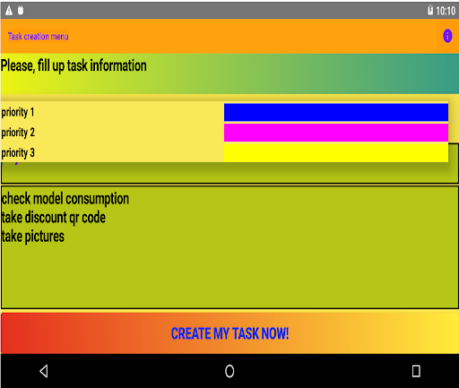 Task Organizer Screen 2