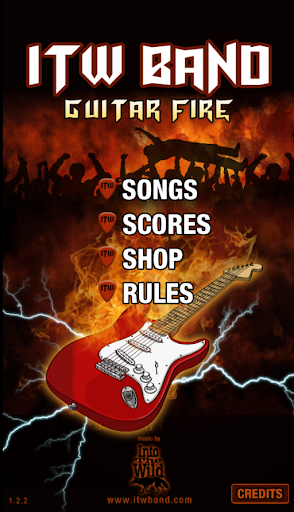 Android application ITWband Guitar Fire screenshort