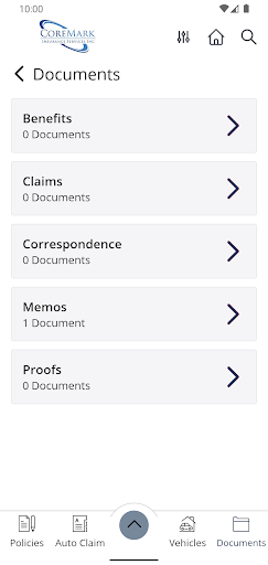 CoreMark Insurance Services Screen 3