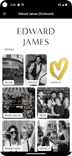 Android application Edward James screenshort