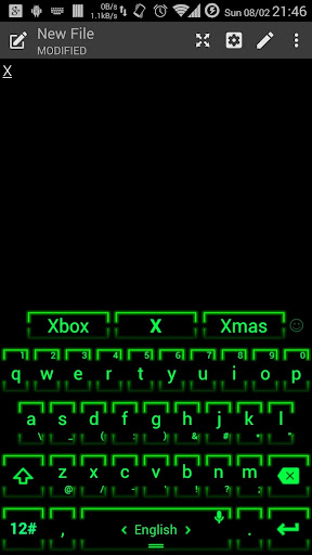 Keyboard Theme Neon 2 Green Screenshot 3 - AppWisp.com