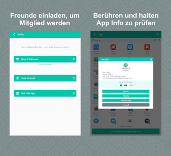 App Backup Restore Transfer Bildschirmfoto