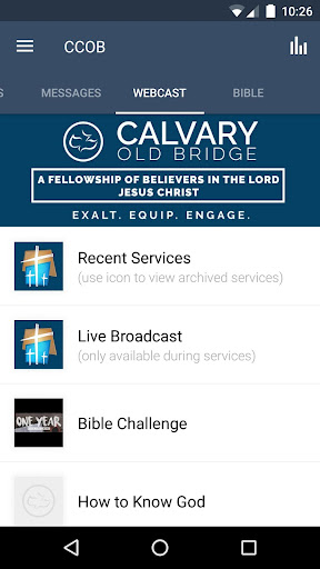 Screenshot of Calvary Chapel Old Bridge