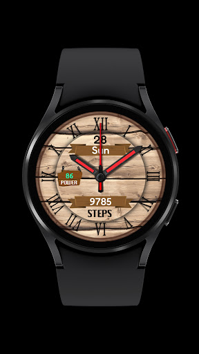 Pars Wooden Analog Watch Face