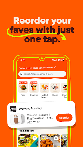 Screenshot of talabat: Food, grocery & more