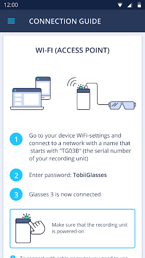 Android application Glasses 3 screenshort