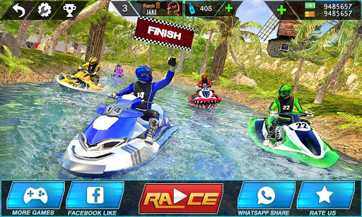 Water Jet Ski Boat Racing 3D  screenshots 1