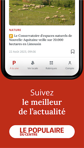 Android application Le Populaire screenshort
