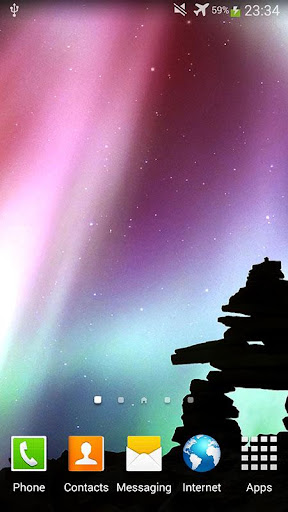 Android application Aurora Live Wallpaper screenshort