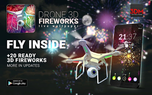 Drone 3D Fireworks