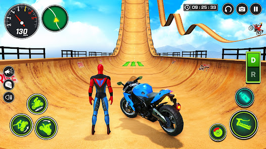 Superhero Bike Stunt GT Racing Mega Ramp Games v1.10 (Unlocked) Gallery 1