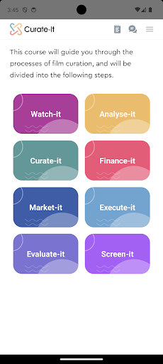 Android application Curate-It screenshort