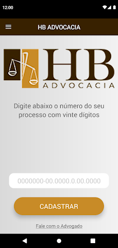 Android application HB Advocacia screenshort