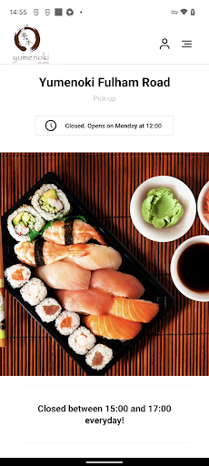 Android application Yumenoki Fulham Road screenshort