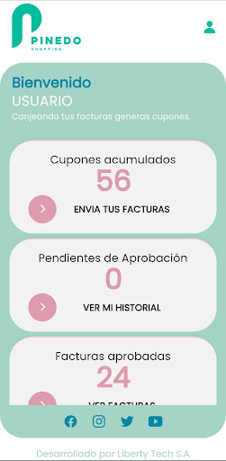 Pinedo Shopping Screen 3