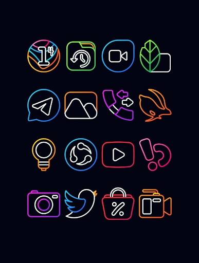 Screenshot of Nambula - Lines Icon Pack