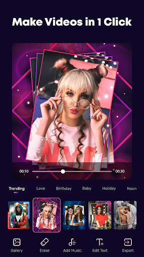 Android application Photo Video Maker - Pixpoz screenshort