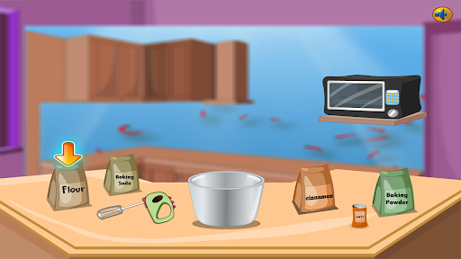 Android application cake cinnamon game for girls screenshort