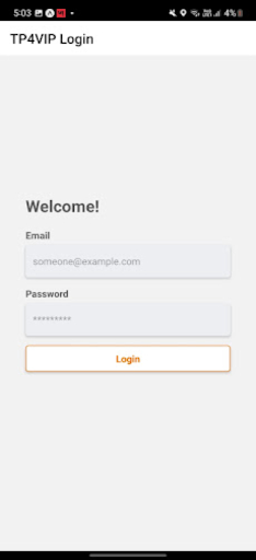 Android application TP4VIP screenshort