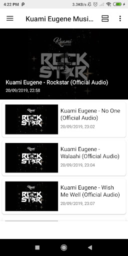 Kuami Eugene App Screen 2