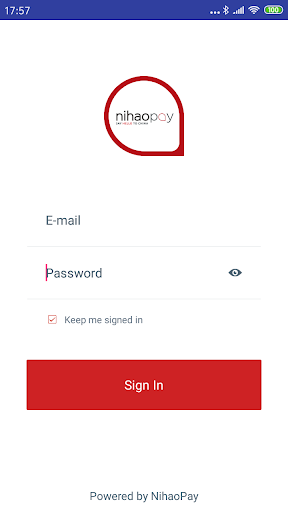 Android application NihaoPay POS screenshort